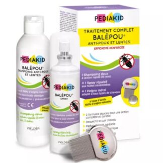 miherbolaria Pack Champu Spray Piojos Balepou Esponja Konjac Pediakid