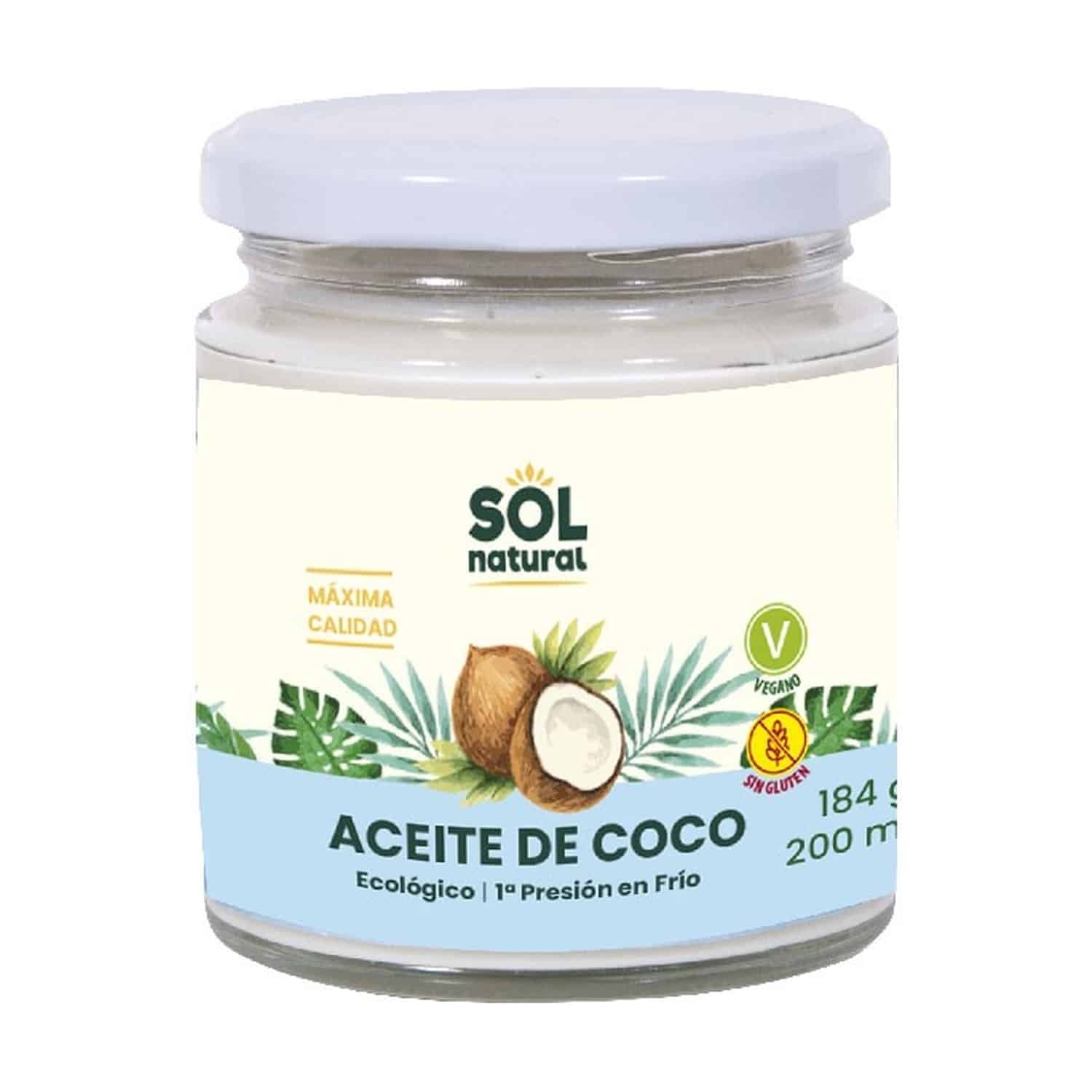 miherbolaria aceite de coco virgen extra mediano bio 200ml