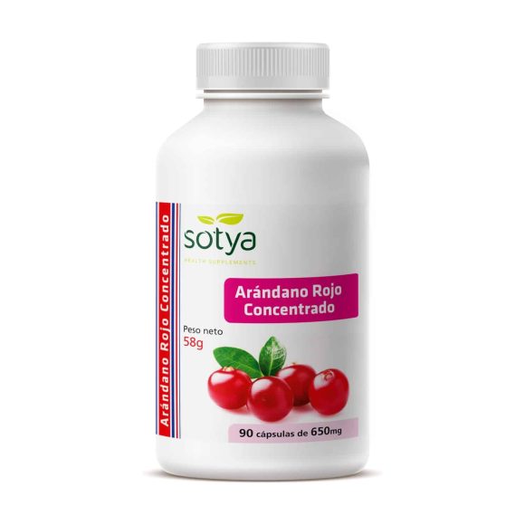 miherbolaria arandano rojo concentrado 90 capsulas de 650mg sotya