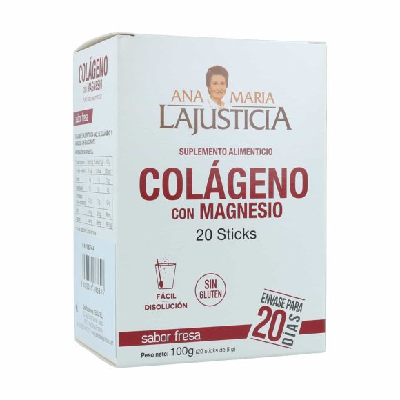 miherbolaria colageno con magnesio fresa 20 sticks ana maria la justicia