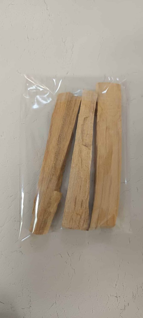 miherbolaria palo santo puro bolsita con 3 palos granados