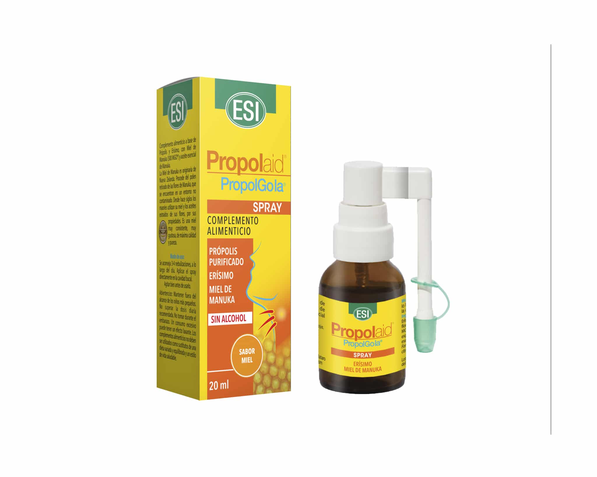 miherbolaria propolgola propoleo con miel manuka spray oral 20ml esi trepat diet sl