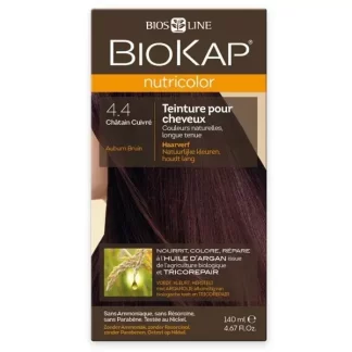 miherbolaria Biokap Nutricolor Teinture pour Cheveux 4 4 Chatain Cuivre 140ml