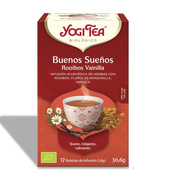 miherbolaria Buenos Suenos Rooibos Vainilla Yogi Tea 17 Filtros