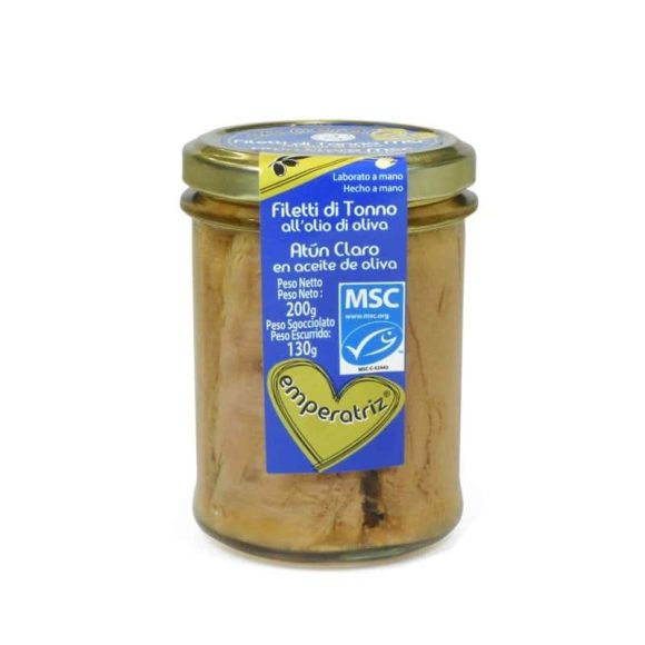 miherbolaria atun claro en aceite oliva bio 130g emperatriz