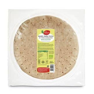miherbolaria bases de pizza con trigo sarraceno sin gluten bio 250g 2ud