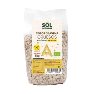 miherbolaria copos de avena gruesos sin gluten bio 1 kg sol natural