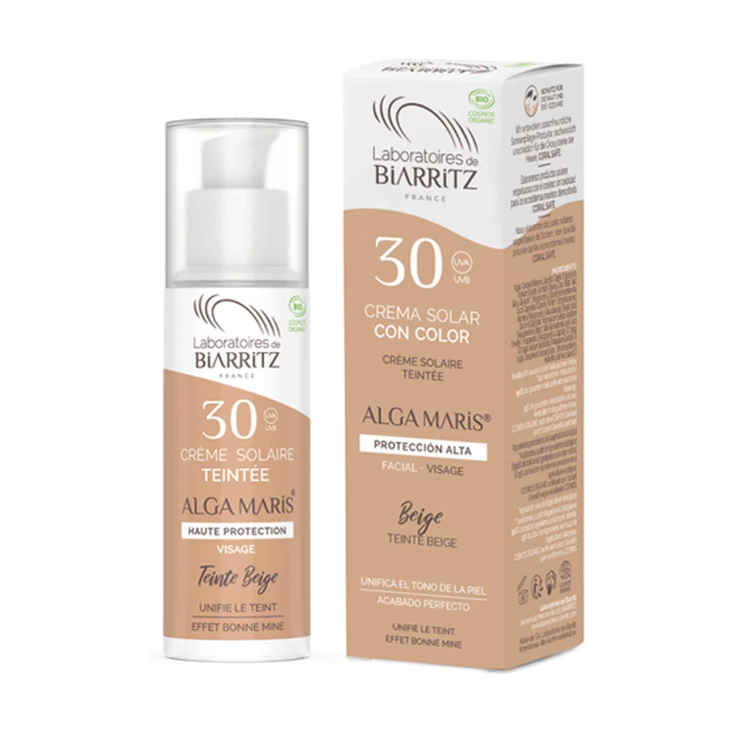 miherbolaria crema facial color beige spf 30 50 ml biarritz