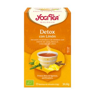 miherbolaria detox con limon 17 bolsitas yogi tea