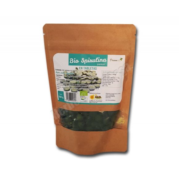 miherbolaria espirulina bio 300 comprimidos de 500mg dream foods