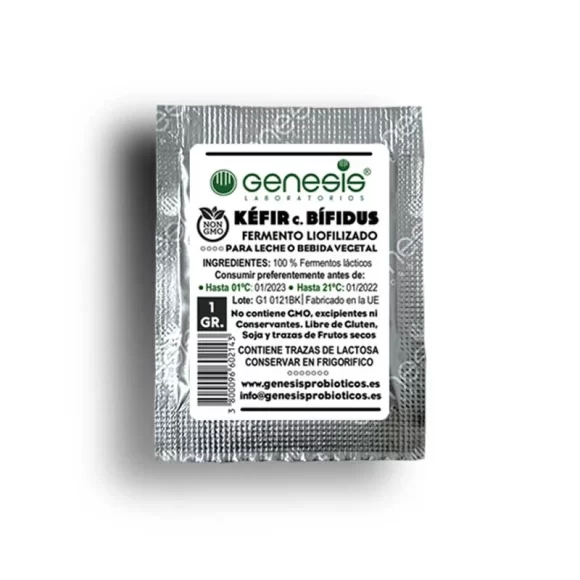 miherbolaria fermento kefir con bifidus sobre 1g genesis