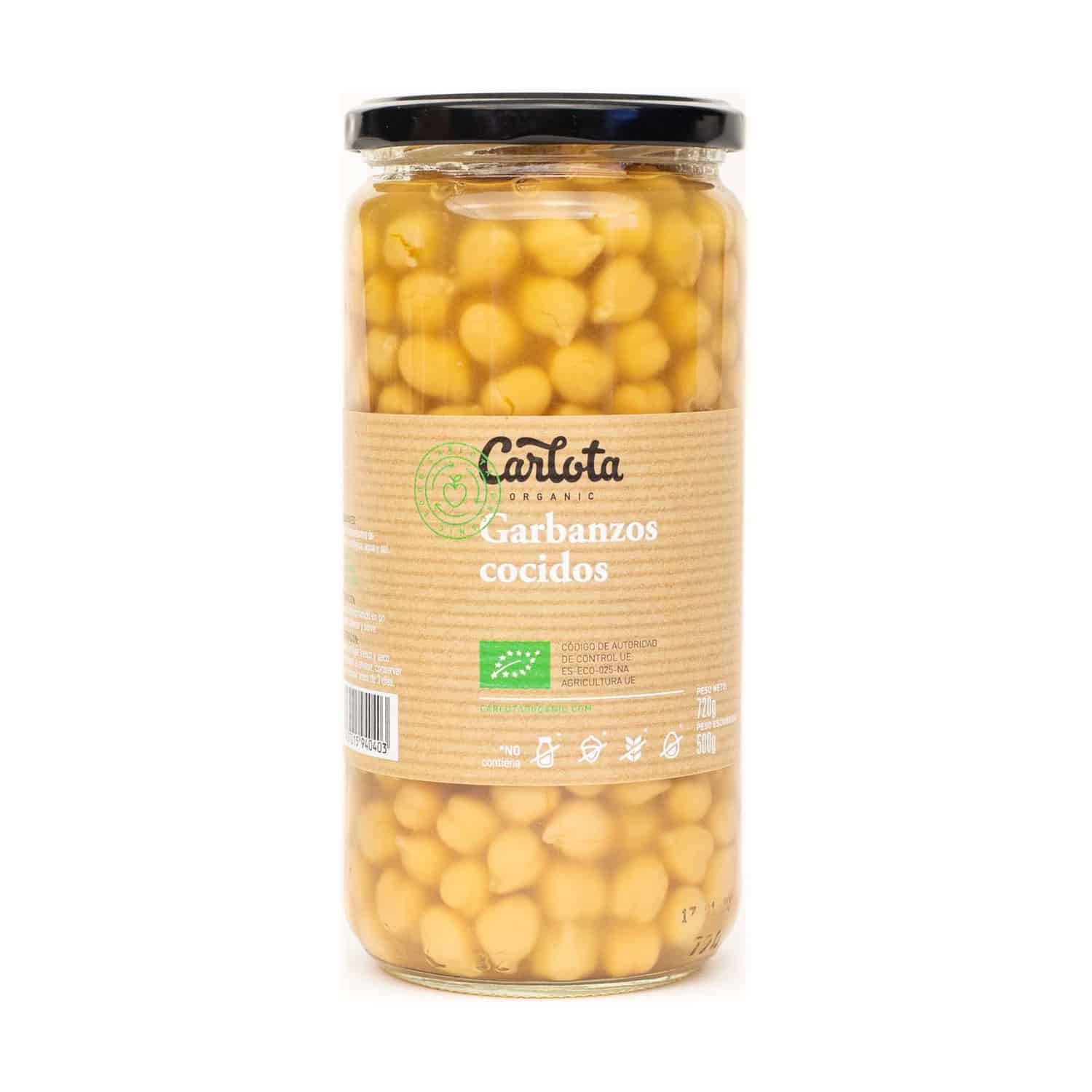 miherbolaria garbanzos cocidos bio carlota organic 720g