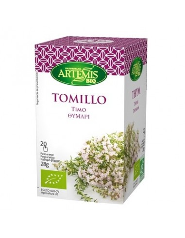 miherbolaria infusion tomillo bio 20 filtros artemis