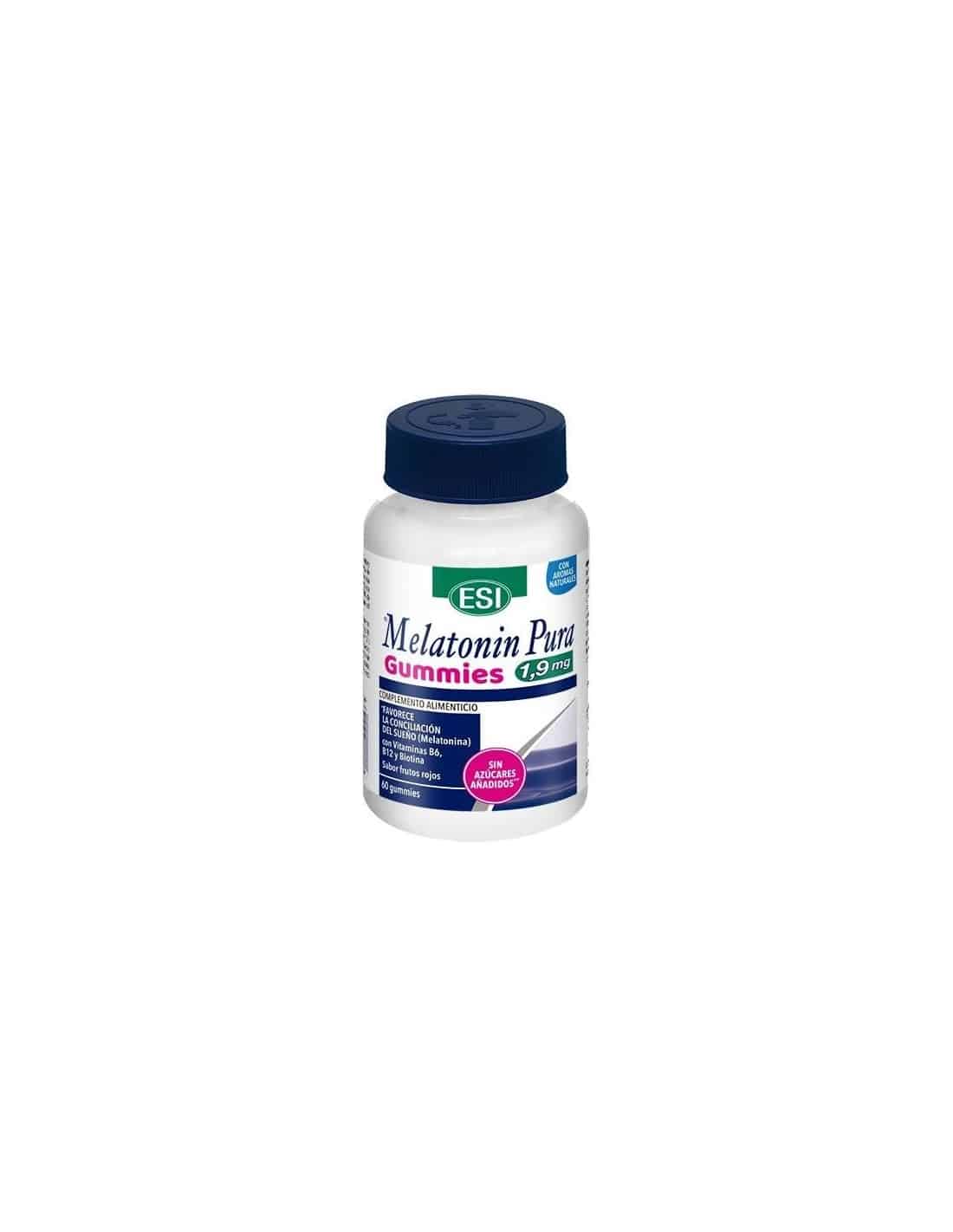 miherbolaria melatonin pura 1 9mg 60 gummies sueno esi