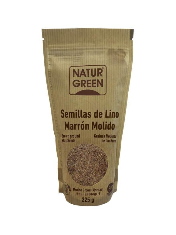 miherbolaria naturgreen lino marron molido bio 225g