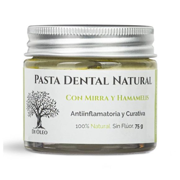 miherbolaria pasta de dientes curativa con mirra y hamamelis sin fluor di oleo 75 g