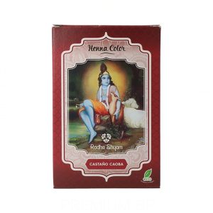 miherbolaria radhe shyam henna en polvo castano caoba 100g