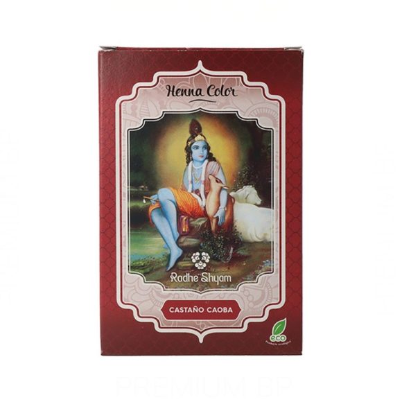 miherbolaria radhe shyam henna en polvo castano caoba 100g