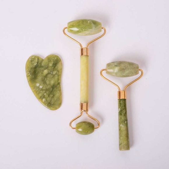 miherbolaria set 3 rodillo de jade contorno ecologico