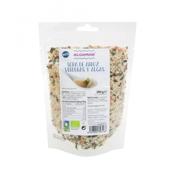 miherbolaria sopa juliana con algas bio 150g algamar