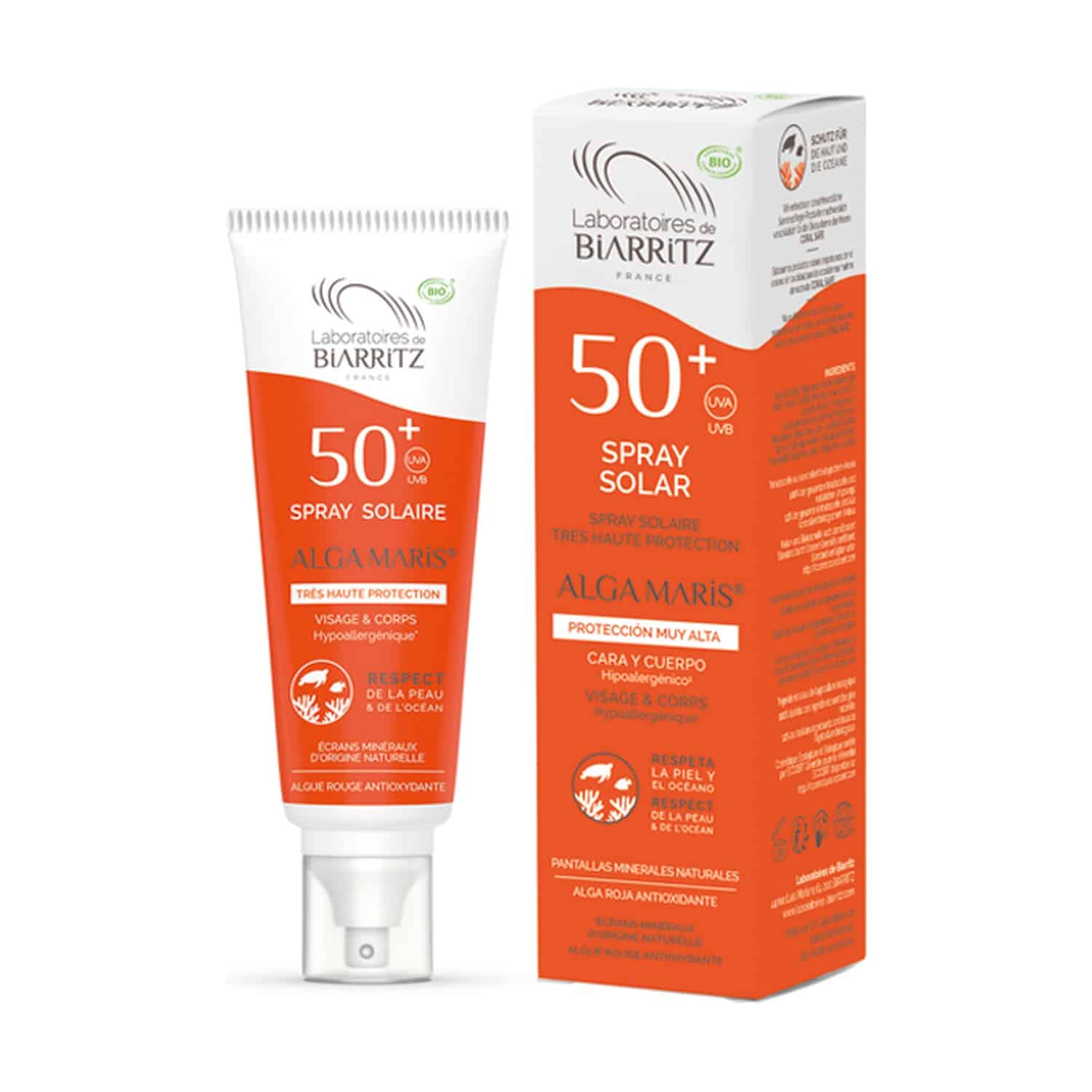 miherbolaria spray solar cara cuerpo spf 50 100 ml biarritz