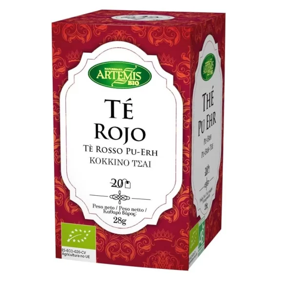 miherbolaria te rojo pu erh 20 filtros artemis