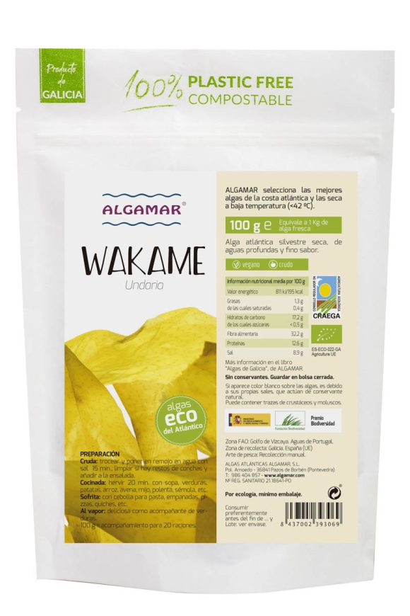 miherbolaria wakame 100g algamar