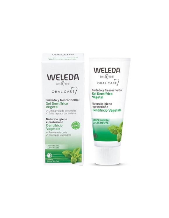 miherbolaria weleda gel dentifrico vegetal sabor menta 75 ml