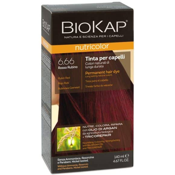 miherbolario tinte 666 rojo rubí 140ml biokap