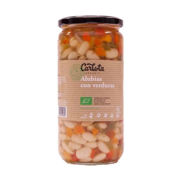 alubias con verduras bio carlota organic 720g