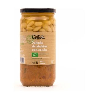 fabada alubias con seitan 720g carlota organic