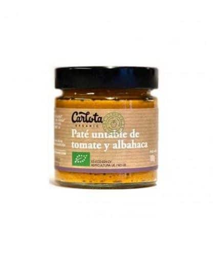 miherbolaria pate tomate albahaca bio carlota organic 180g