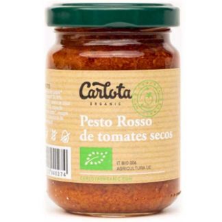 miherbolaria pesto rojo ecologico tomate seco bio 140g carlota