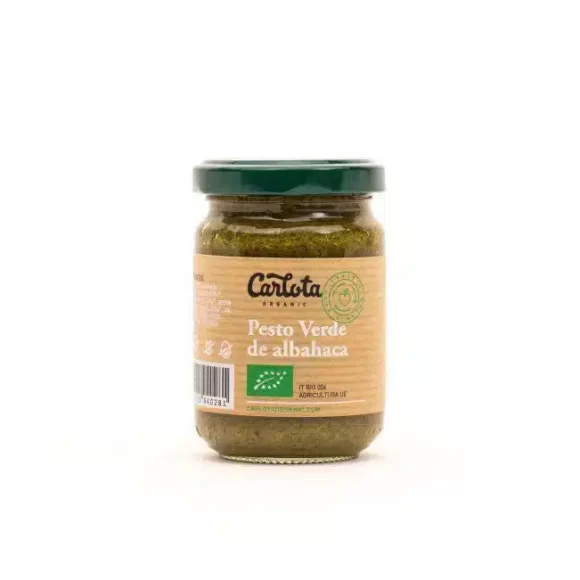 miherbolaria pesto verde albahaca bio carlota organic 140g