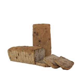 pan de sarraceno con pasas y nueces cortado