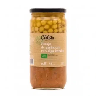 potaje garbanzo con kombu bio 720g carlota organic