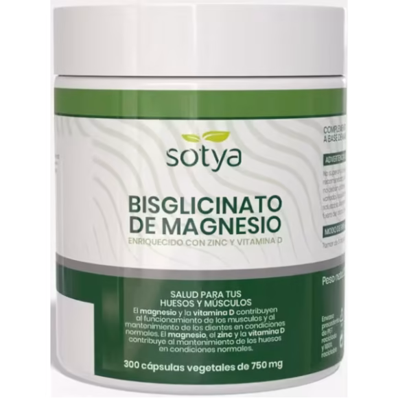 miherbolaria Sotya Bisglicinato de Magnesio 300 Capsulas de 750mg