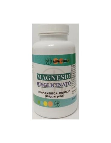 miherbolaria magnesio bisglicinato polvo 200gr de alfa herbal