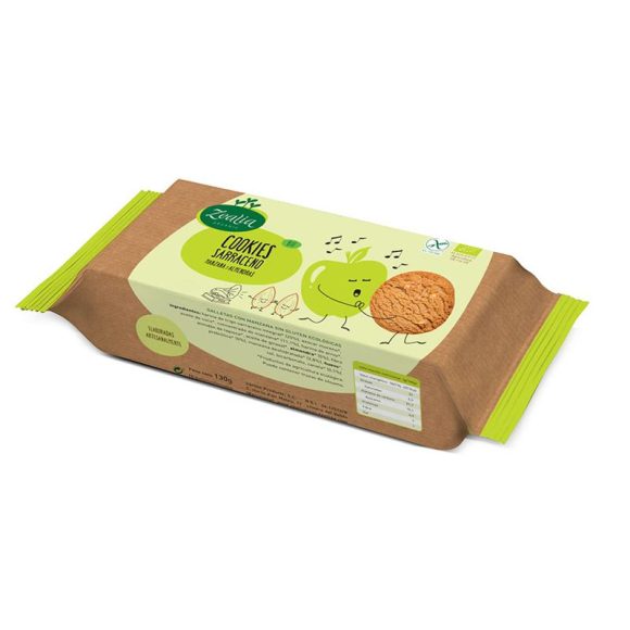 miherbolaria cookies sarraceno manzana y almendras sin gluten zealia bio 135g
