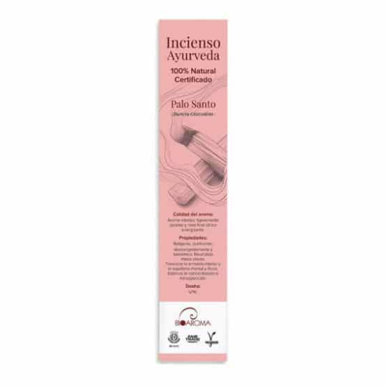 incienso ayurveda palo santo bioaroma 12 varillas parafarmaciabio atenea 555x555