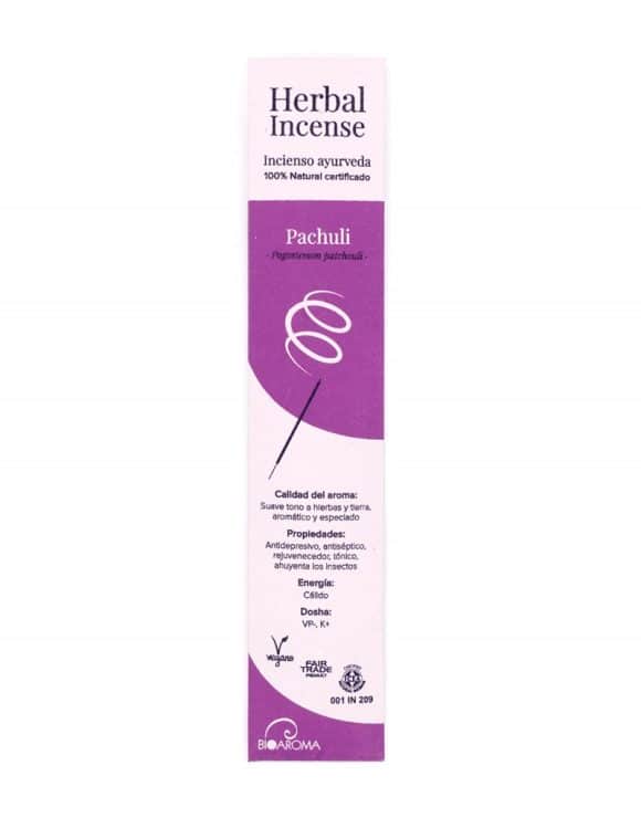 miherbolaria incienso pachuli zero waste ayurveda bioaroma