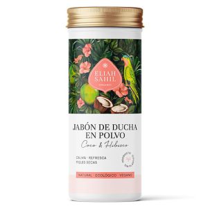 miherbolario eliah sahil jabon de ducha coco hibisco pieles secas calmante en polvo 90 g