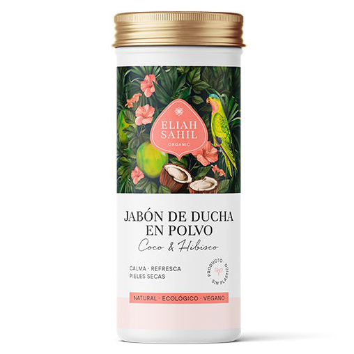 miherbolario eliah sahil jabon de ducha coco hibisco pieles secas calmante en polvo 90 g