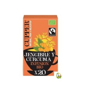 miherbolariaINFUSION CUPPER JENGIBRE Y CURCUMA BIO 20BOLSAS